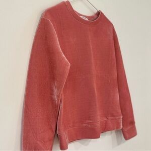 Glamorous | Pink Velvet Crewneck Sweater